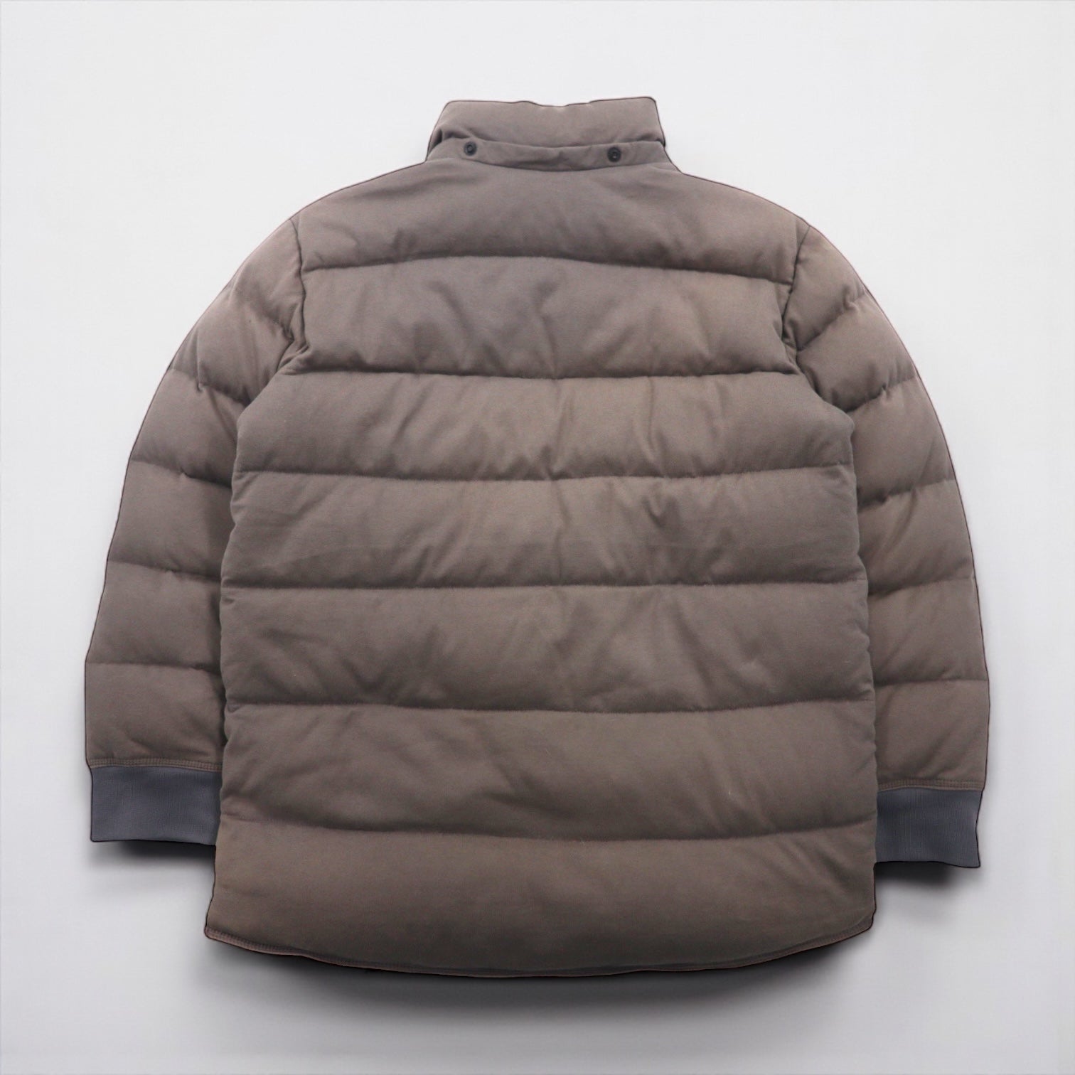 KITH × NANO UNIVERSE × 西川ダウン NAKAMEGURO QUARTER-ZIP PULLOVER CINDER プルオーバー ダウンジャケット S カンガルーポケット アノラック パーカー KH1080