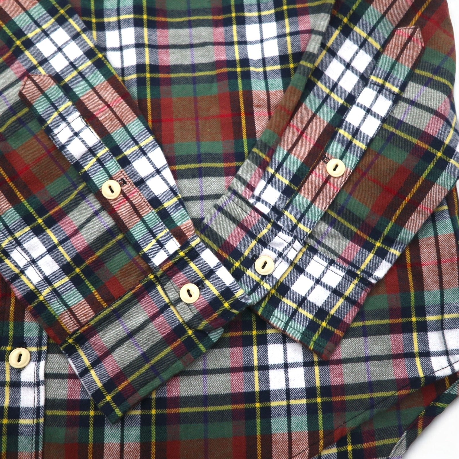 Sunday Works USA, camicia a quadri con cappuccio, taglia XL, rossa e verde, UNION MADE