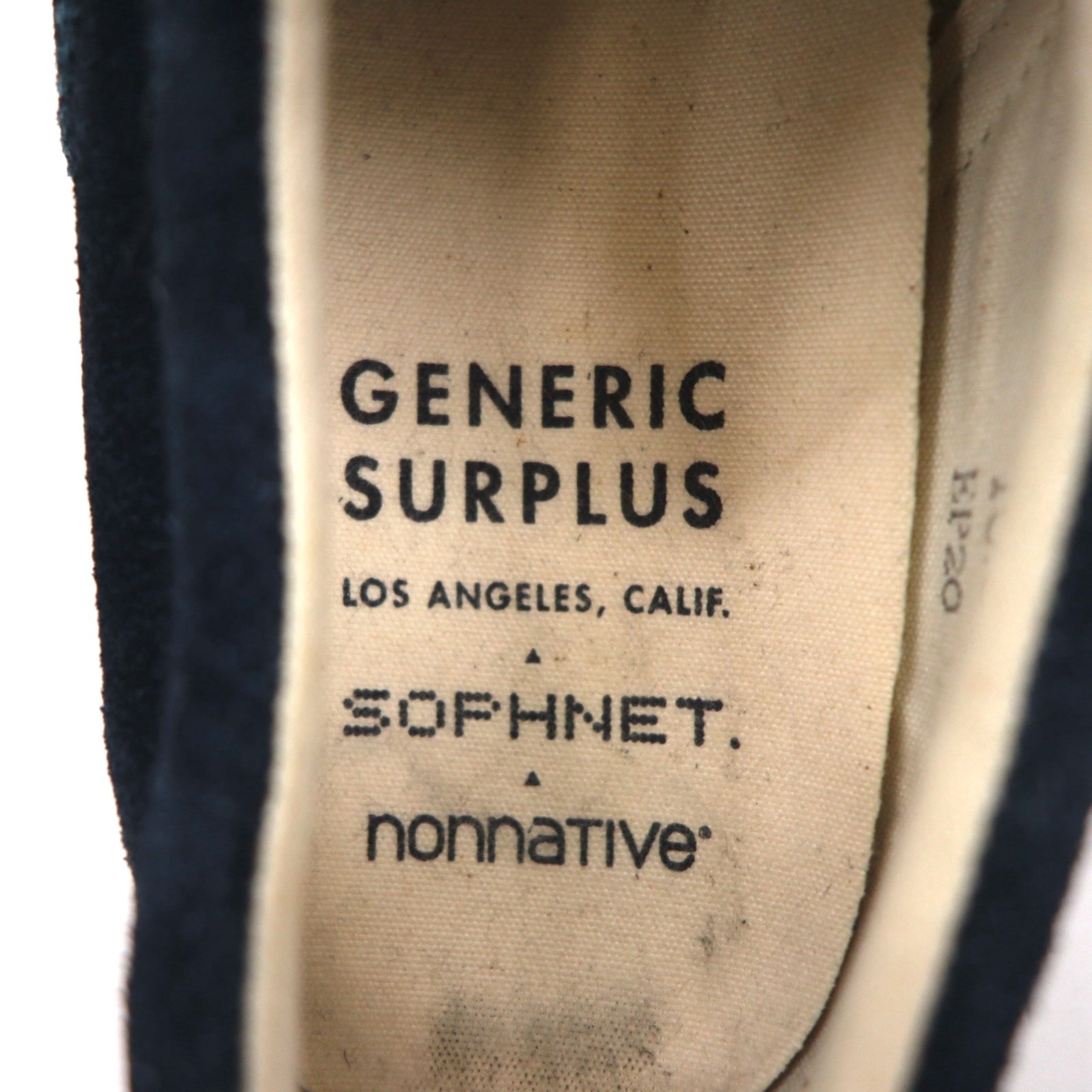 nonnative × SOPHNET. × GENERIC SURPLUS Sneakers derby in pelle scamosciata blu navy 28.5cm EP20
