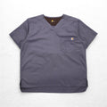 carhartt リップストップ プルオーバー メディカルシャツ ドクターシャツ L グレー 胸ポケット C15108