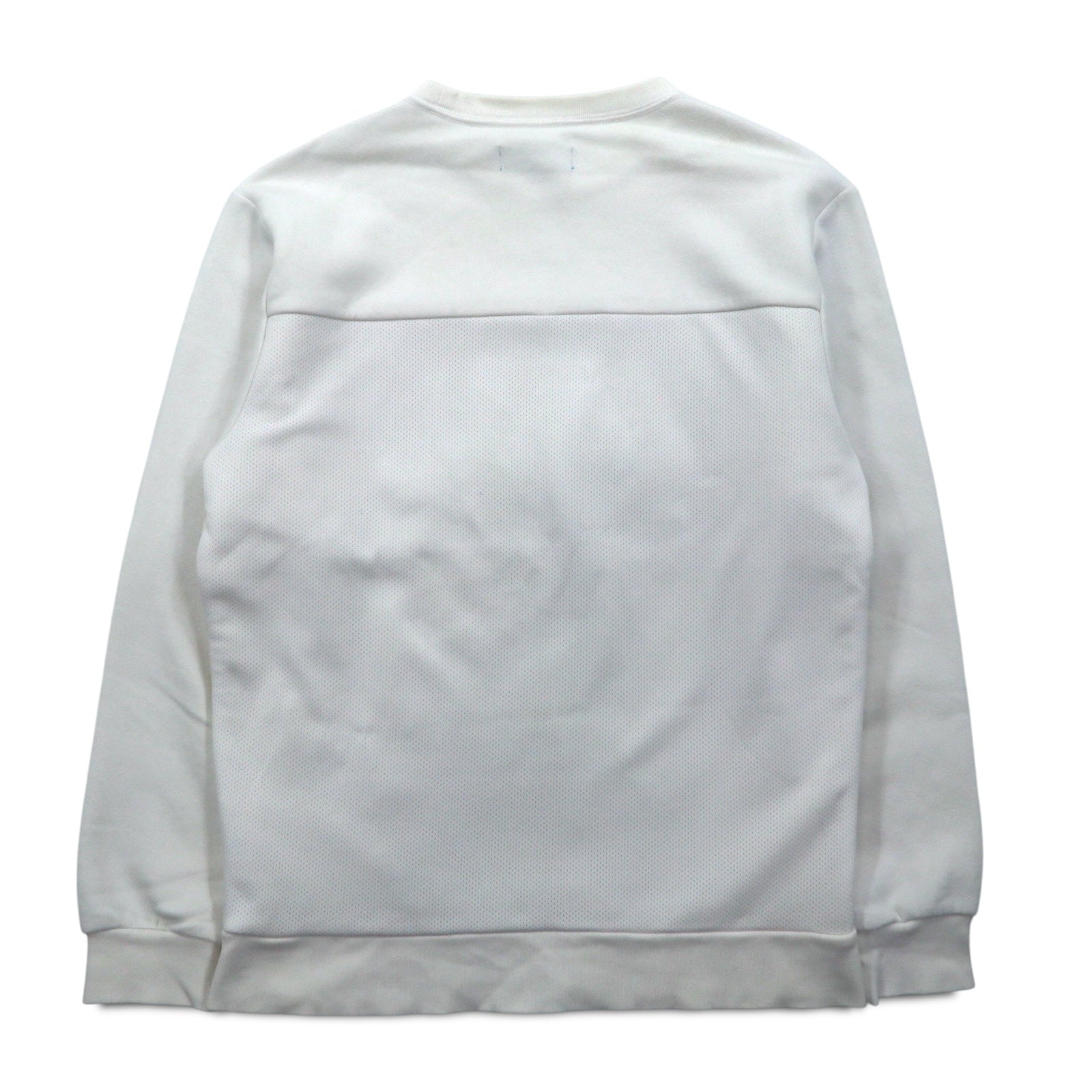 adidas originals Felpa stampata numerata XS bianca con inserti in mesh WINTER CREW SWEATSHIRT BS2626