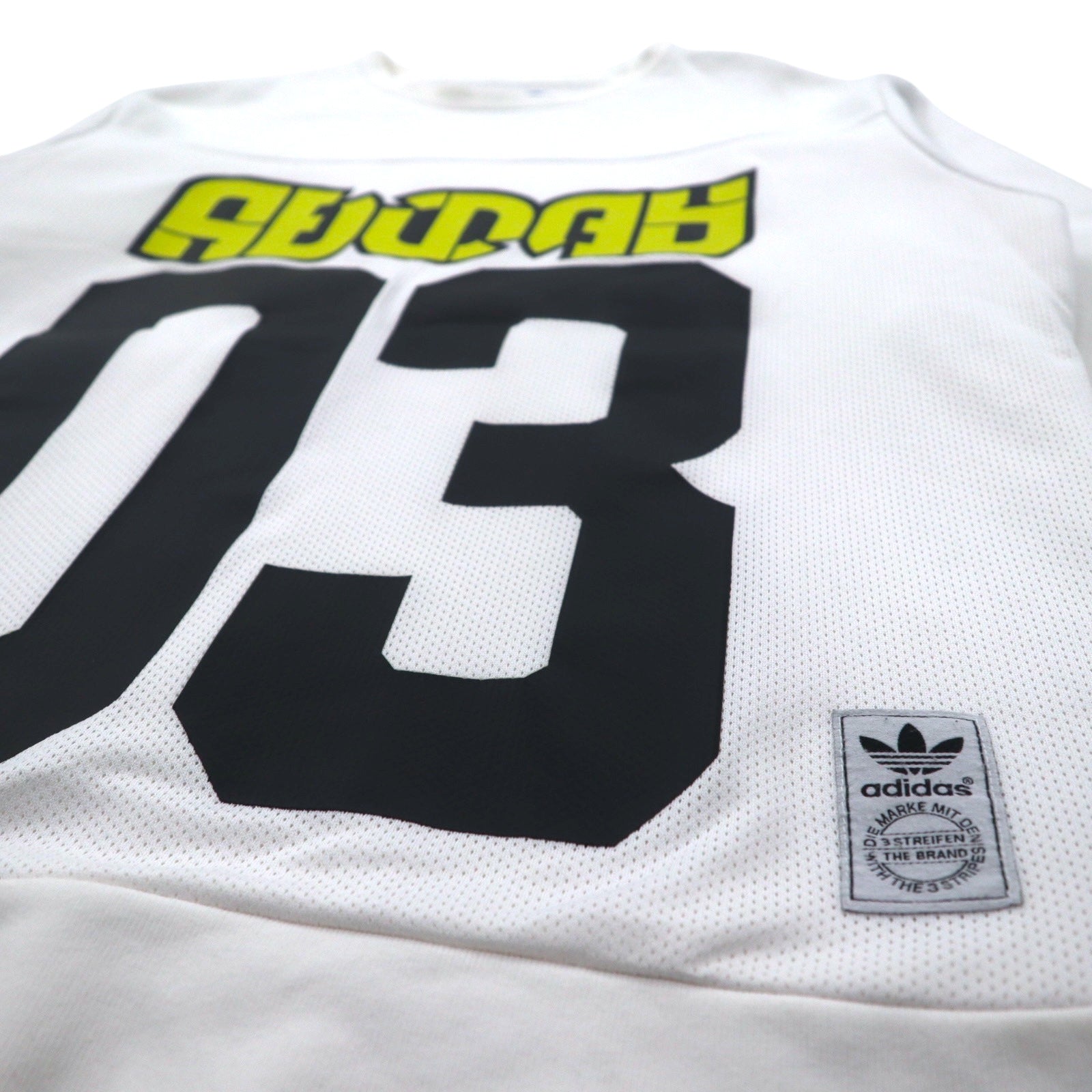 adidas originals Felpa stampata numerata XS bianca con inserti in mesh WINTER CREW SWEATSHIRT BS2626