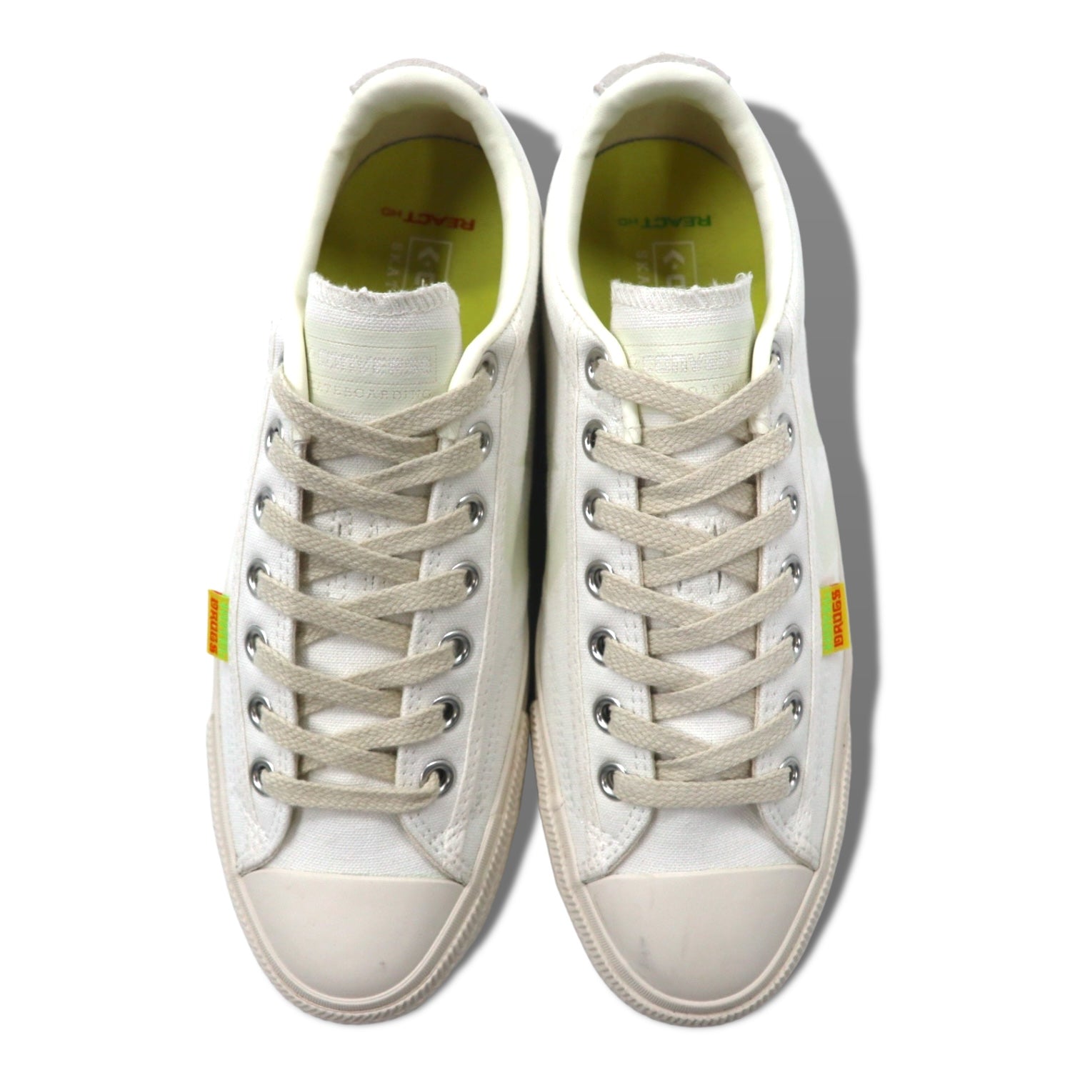 CONVERSE SKATEBOARDING × HOTEL DRUGS Sneakers Breakstar 26.5cm Bianco Tela REACT BREAKSTAR SK OX 1SC988