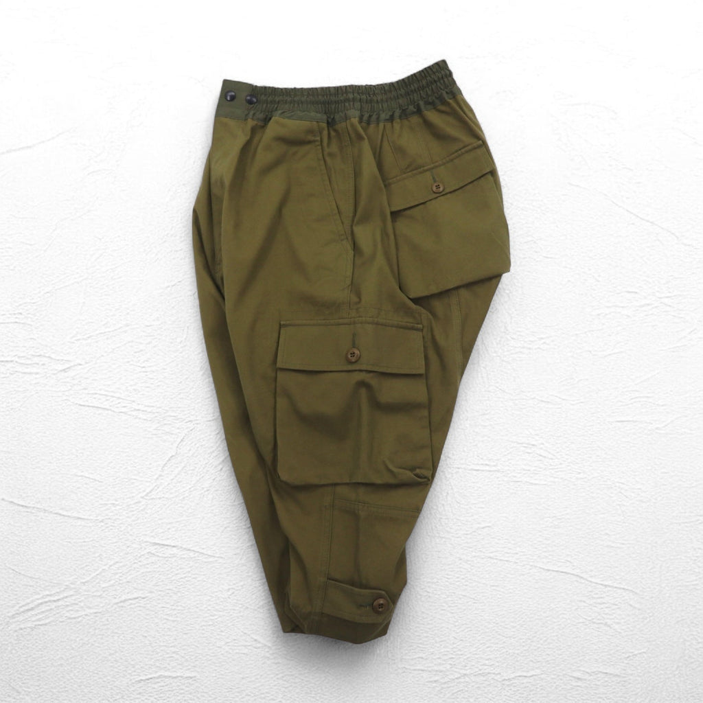JUNYA WATANABE MAN Pantaloni cargo Sarouel XS Cachi Cotone AD2021 Fabbricati in Giappone