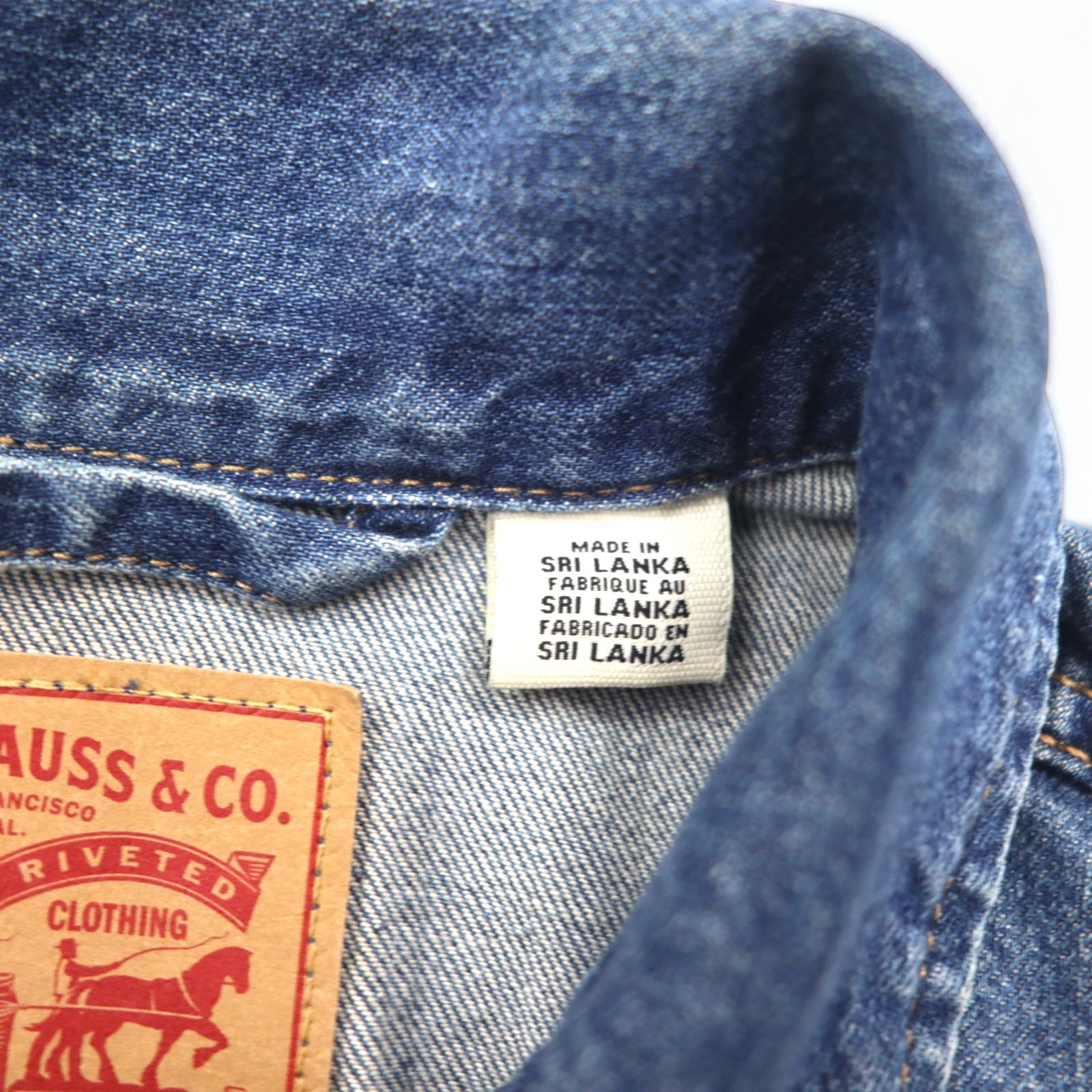 Levi's giacca di jeans 3° tipo Gジャン M blu cotone ORIGINAL TRUCKER JACKET 29945-0031