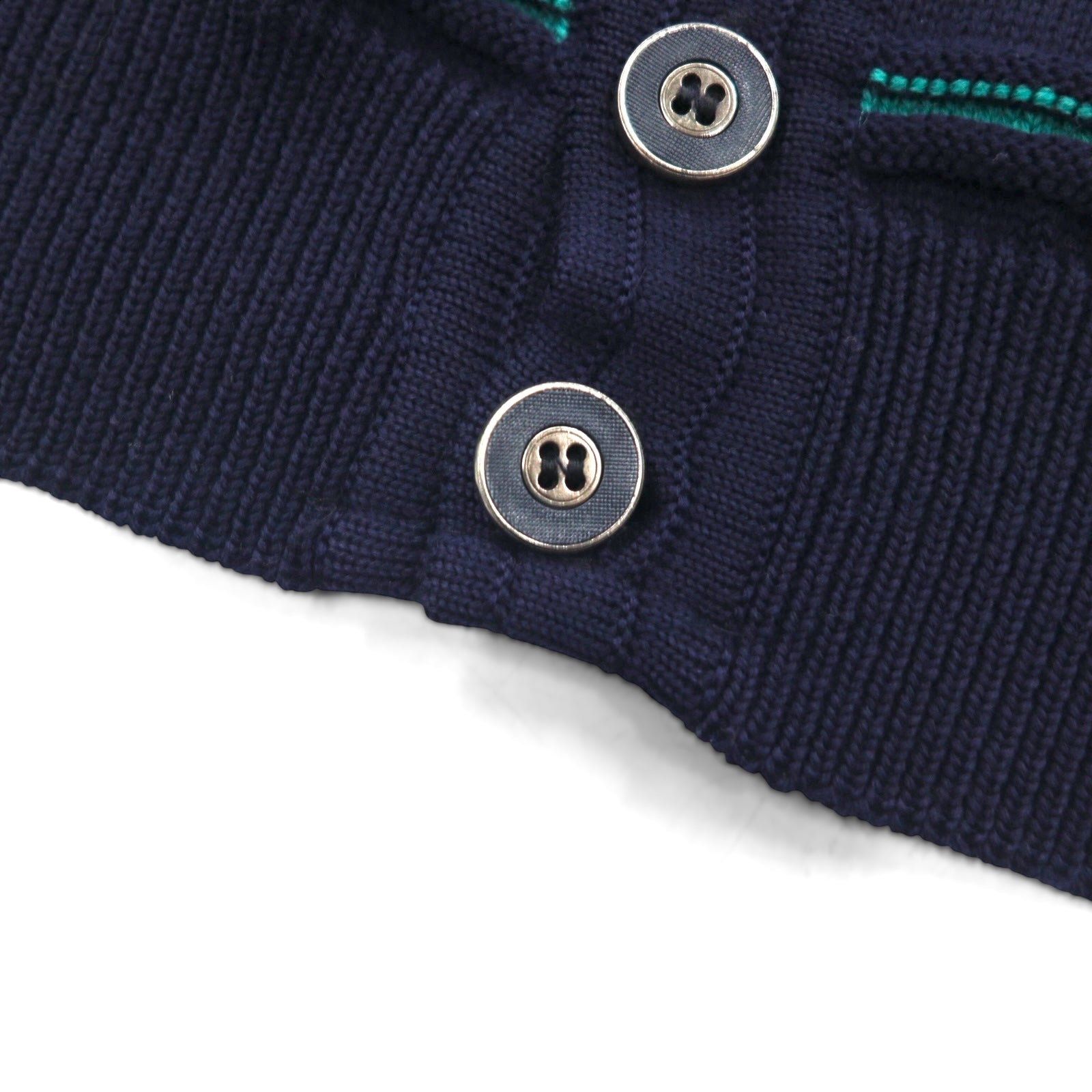 80s W.Germany Vintage Cardigan ニット カーディガン L ネイビー Vネック MARZ MUNCHEN 西ドイツ製 80年代