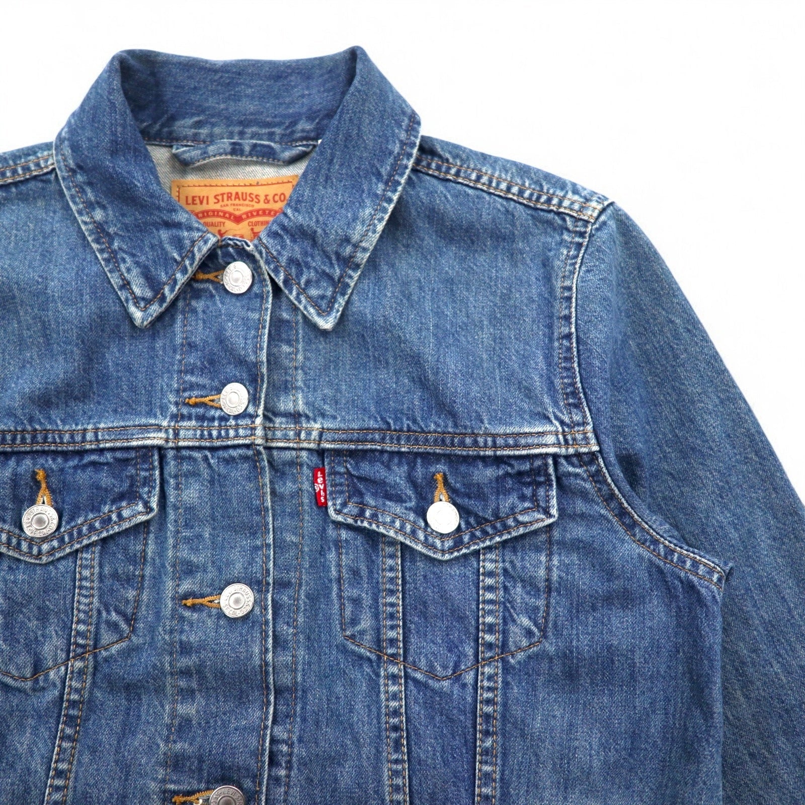 Levi's giacca di jeans 3° tipo Gジャン M blu cotone ORIGINAL TRUCKER JACKET 29945-0031