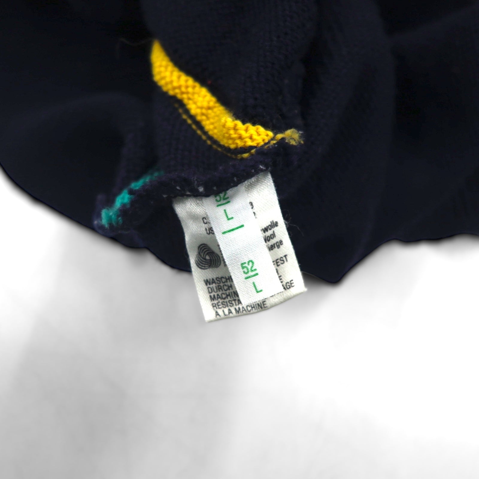 80s W.Germany Vintage Cardigan ニット カーディガン L ネイビー Vネック MARZ MUNCHEN 西ドイツ製 80年代