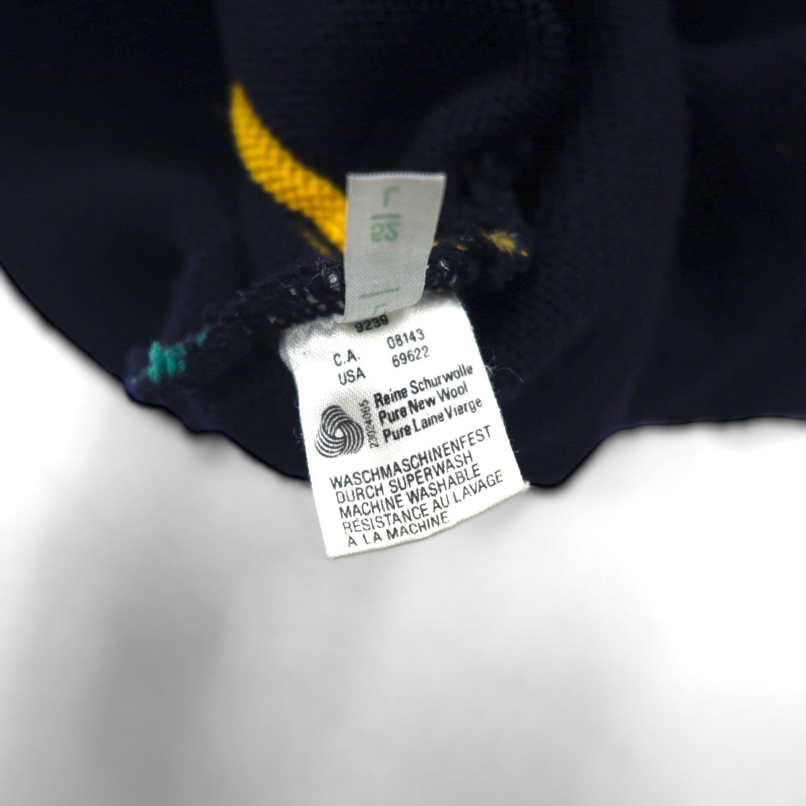 80s W.Germany Vintage Cardigan ニット カーディガン L ネイビー Vネック MARZ MUNCHEN 西ドイツ製 80年代