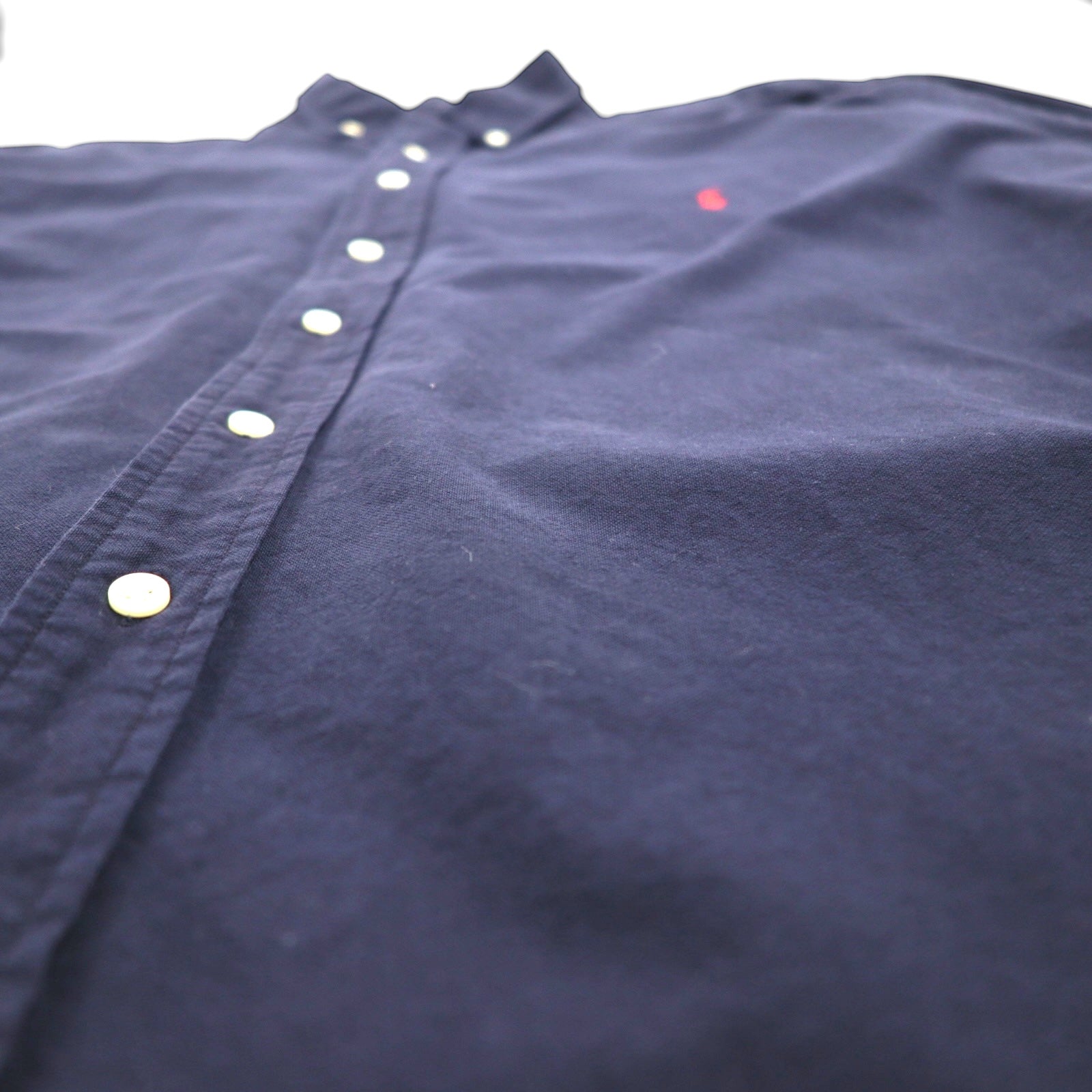 Ralph Lauren ボタンダウン シャツ XL ネイビー コットン スモールポニー刺繡