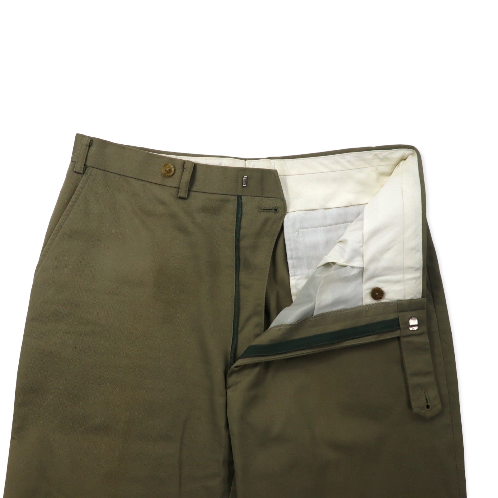 Burberrys - Pantaloni chino in twill di cotone, taglia 85, colore beige, made in Japan