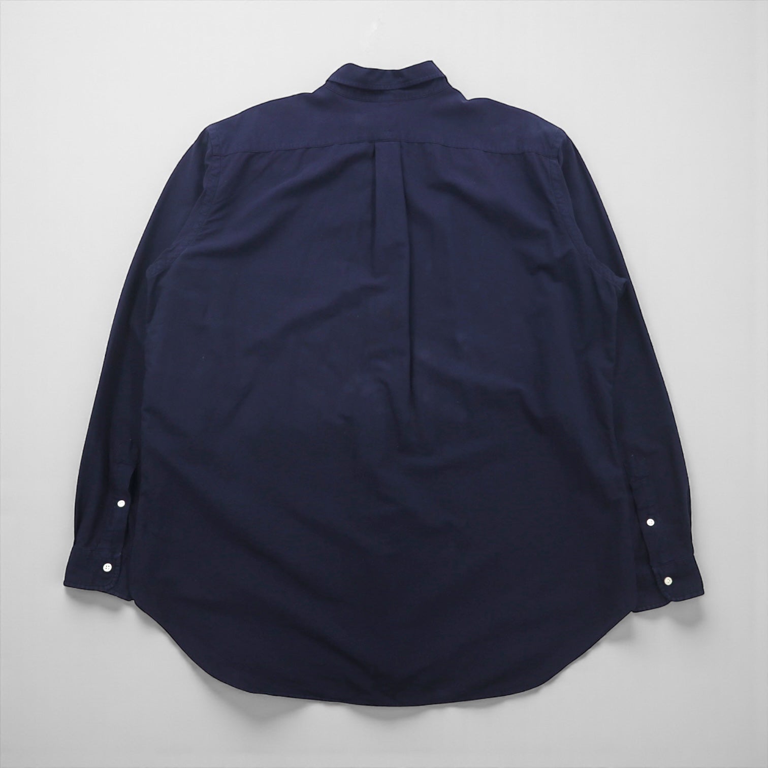 Ralph Lauren ボタンダウン シャツ XL ネイビー コットン スモールポニー刺繡