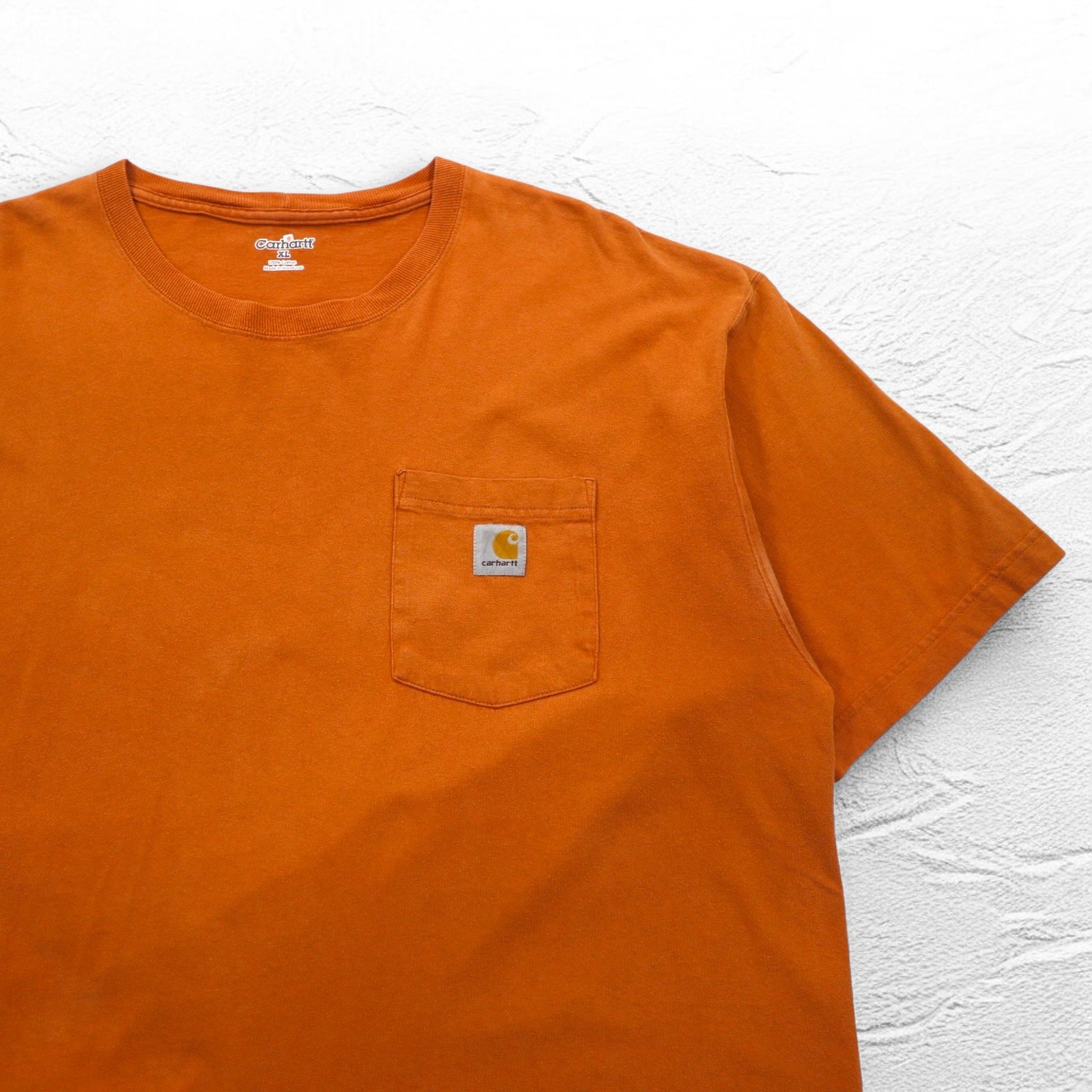 Carhartt T-shirt con taschino XL arancione cotone Honduras
