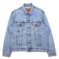 Giacca jeans Levi's anni '90 Euro Levis, taglia XL, blu, effetto ghiaccio, 70503-04, Made in Tunisia