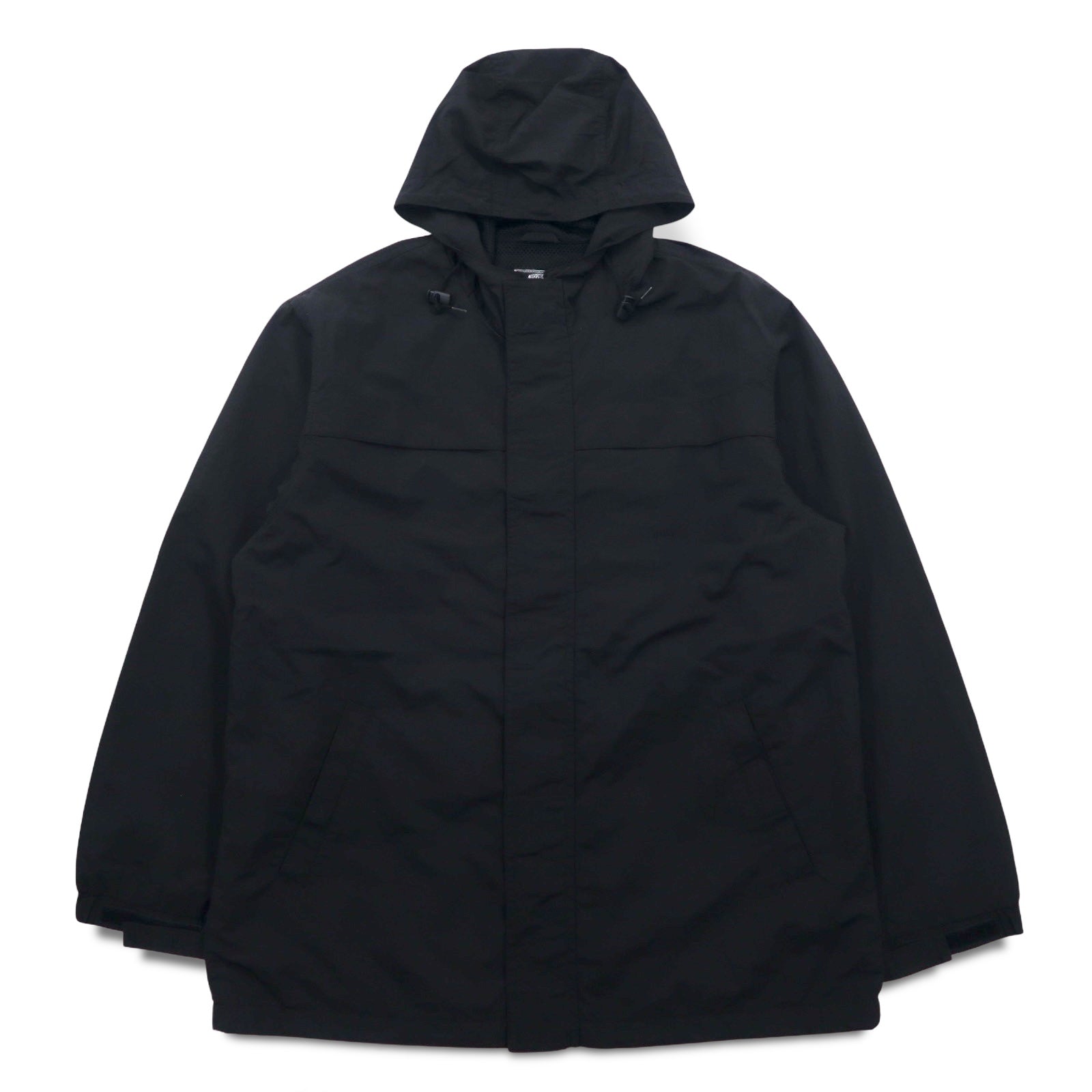 Alfredo VERSACE (A.VERSACE) Giacca a vento in nylon anni '90 con cappuccio, taglia L, nera, con fodera in rete