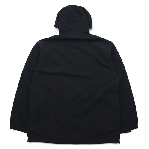 Alfredo VERSACE (A.VERSACE) Giacca a vento in nylon anni '90 con cappuccio, taglia L, nera, con fodera in rete