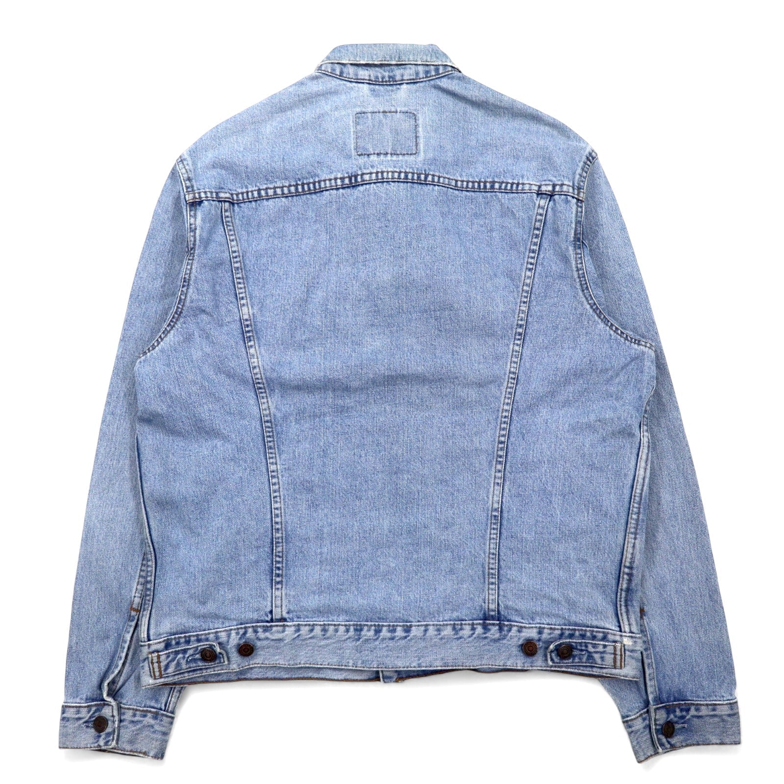 Giacca jeans Levi's anni '90 Euro Levis, taglia XL, blu, effetto ghiaccio, 70503-04, Made in Tunisia