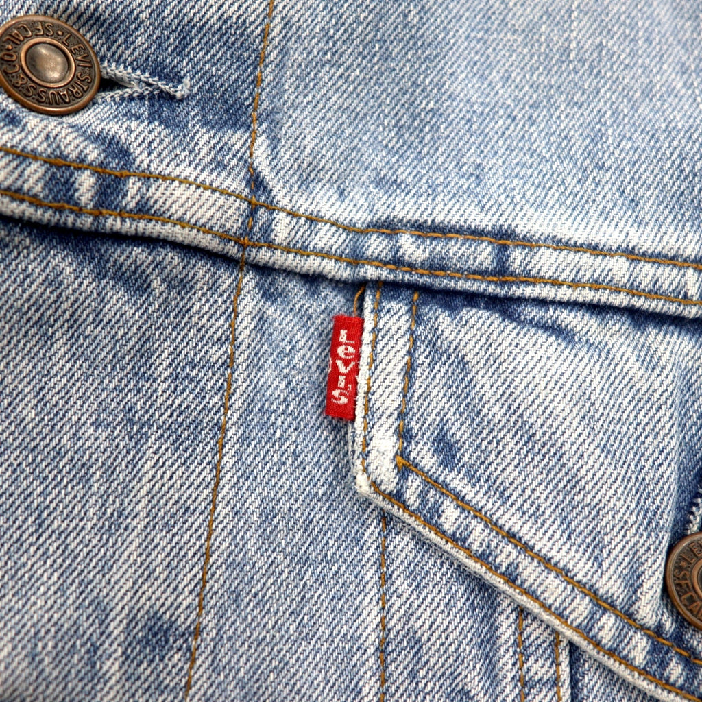 Giacca jeans Levi's anni '90 Euro Levis, taglia XL, blu, effetto ghiaccio, 70503-04, Made in Tunisia
