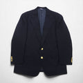 Polo Ralph Lauren 90年代 2B ブレザー 紺ブレ テーラードジャケット L ネイビー ウール 金ボタン