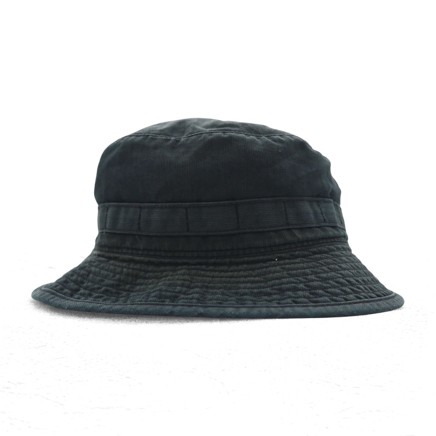 Polo by Ralph Lauren Cappello da pescatore/safari anni '90, taglia L/XL, nero, cotone sbiadito