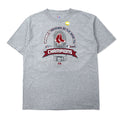 majestic T-shirt con stampa L grigio cotone MLB 2007 WORLD SERIES mai usato