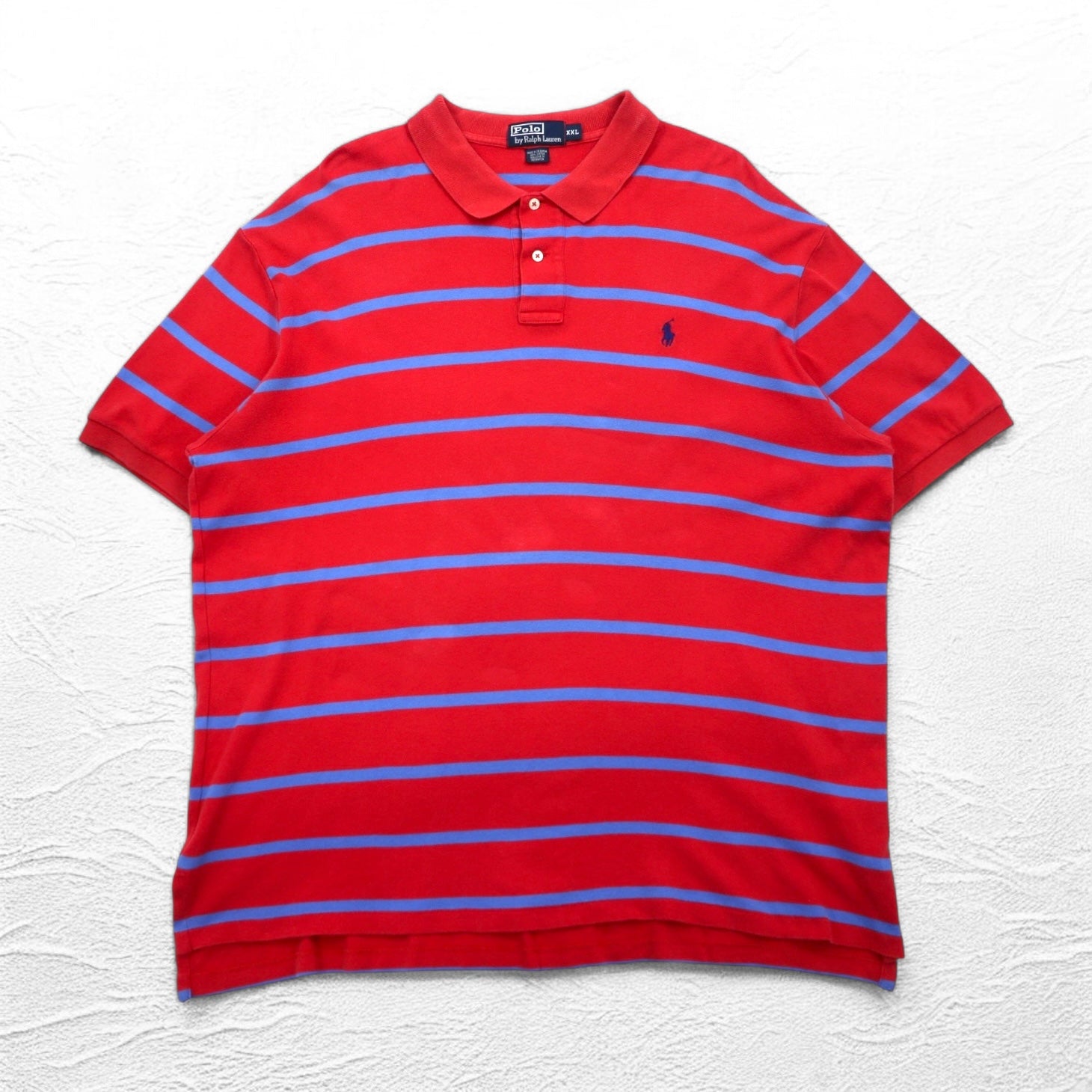 Polo by Ralph Lauren Polo a righe XXL Rosa Cotone Ricamo piccolo pony Made in Sri Lanka