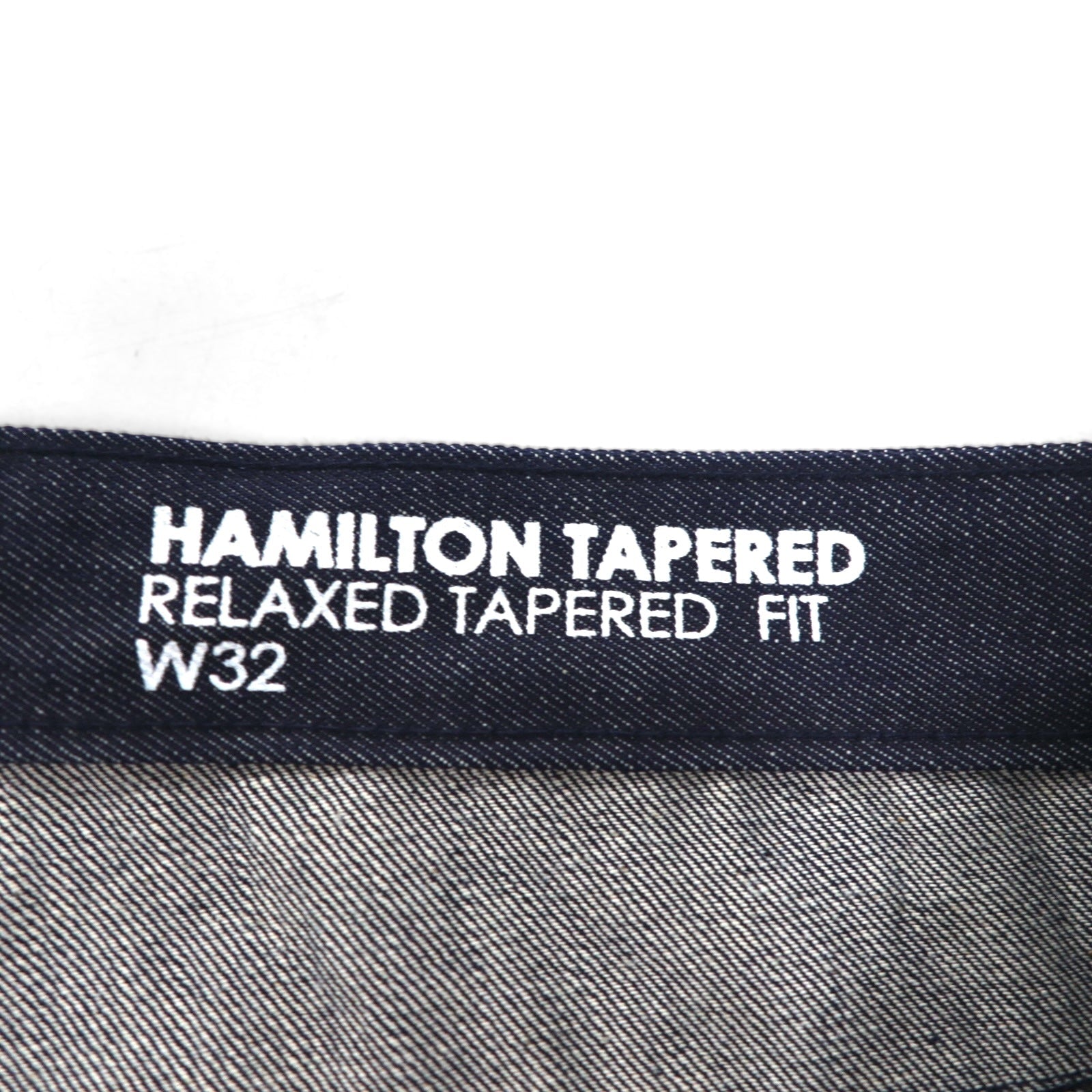 SEAN JOHN Jeans in denim rigido a gamba affusolata vestibilità rilassata L Dark Indigo HAMILTON TAPERED Nuovo con etichette