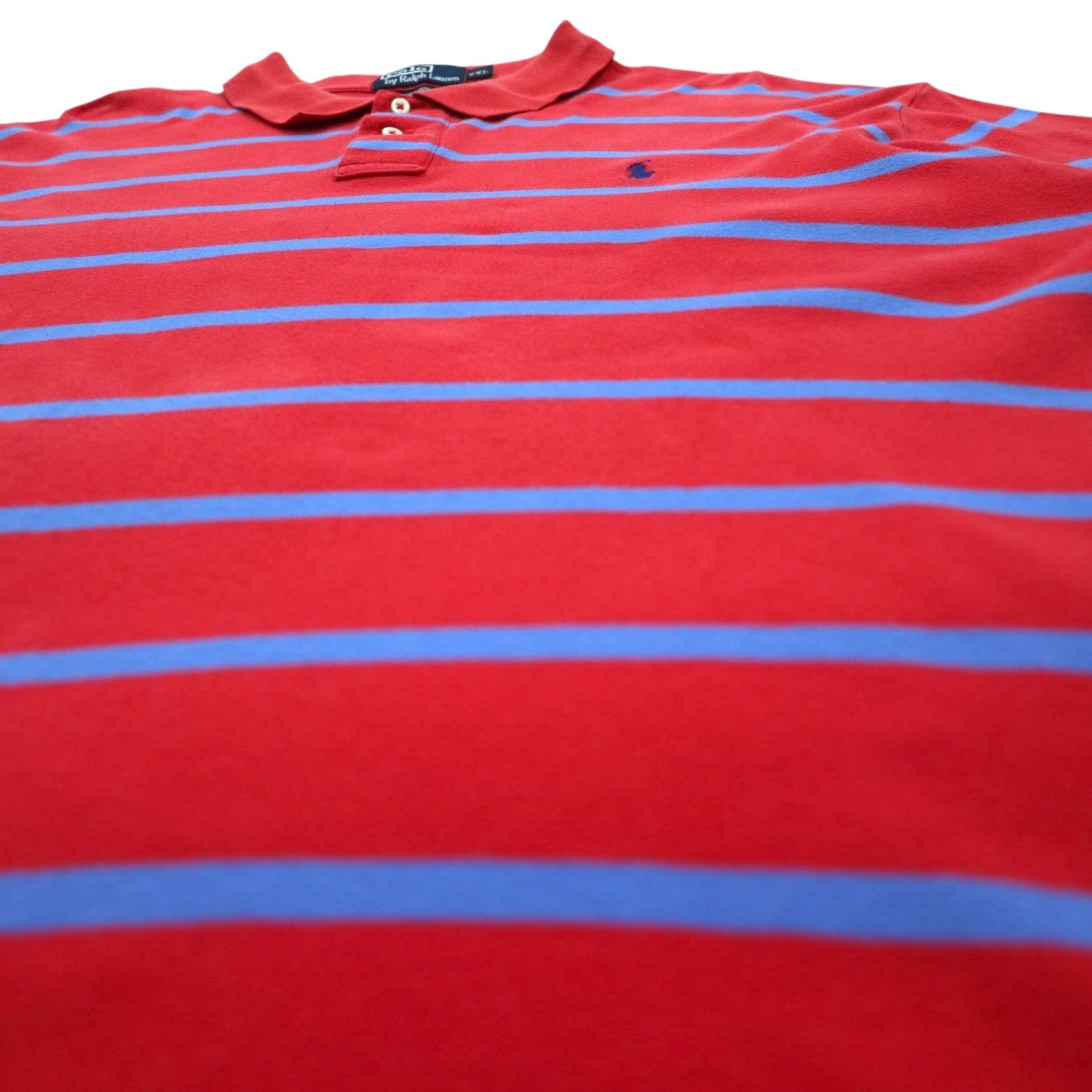 Polo by Ralph Lauren Polo a righe XXL Rosa Cotone Ricamo piccolo pony Made in Sri Lanka