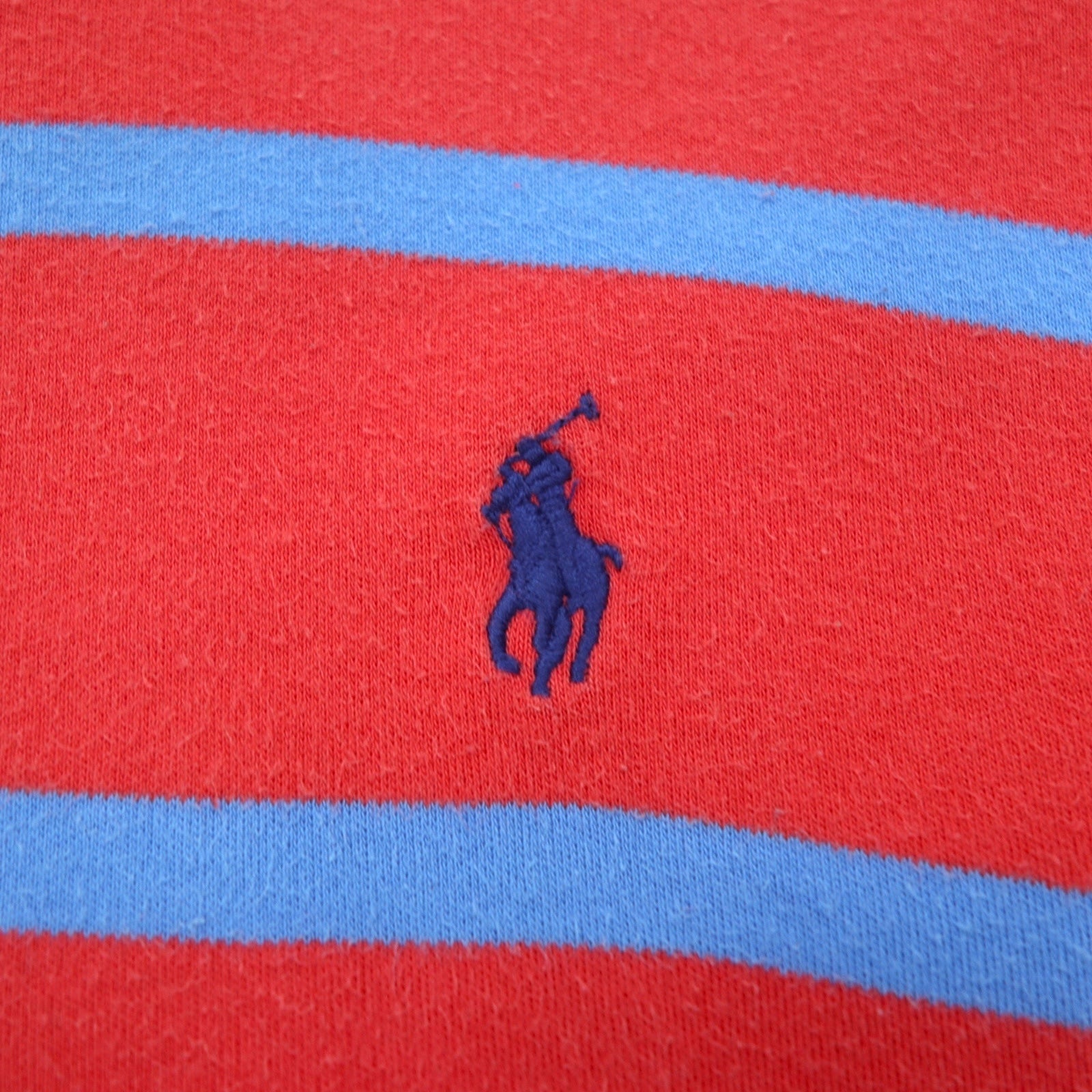 Polo by Ralph Lauren Polo a righe XXL Rosa Cotone Ricamo piccolo pony Made in Sri Lanka