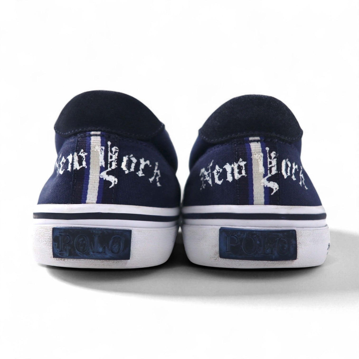 POLO RALPH LAUREN Slip-on sneakers THOMPSON III-NE 27cm Navy Canvas Embroidered Emblem