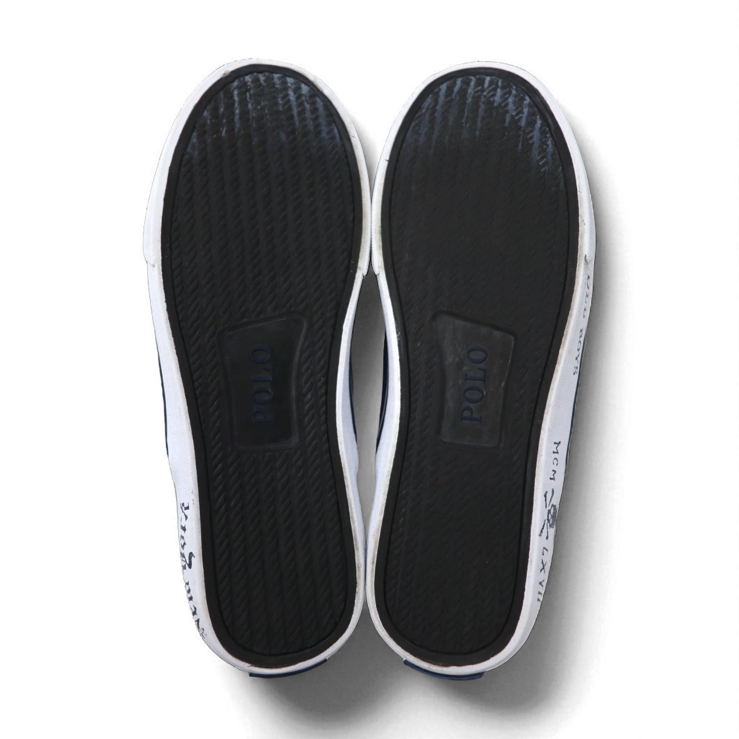 POLO RALPH LAUREN Slip-on sneakers THOMPSON III-NE 27cm Navy Canvas Embroidered Emblem