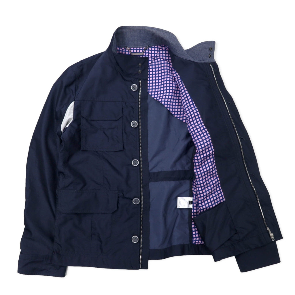 H&S Harry & Sons Giacca da campo italiana taglia 48, blu navy, nylon G5047, mai usata