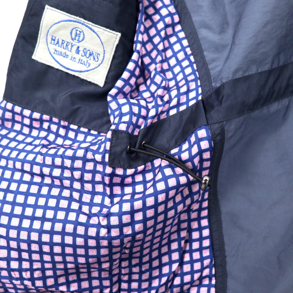 H&S Harry & Sons Giacca da campo italiana taglia 48, blu navy, nylon G5047, mai usata