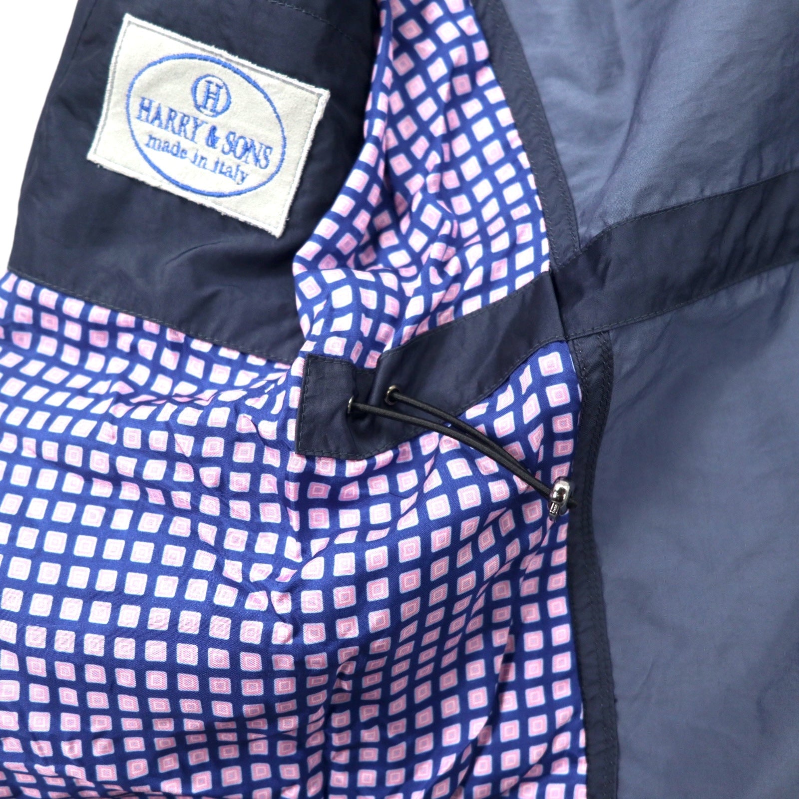 H&S Harry & Sons Giacca da campo italiana taglia 48, blu navy, nylon G5047, mai usata