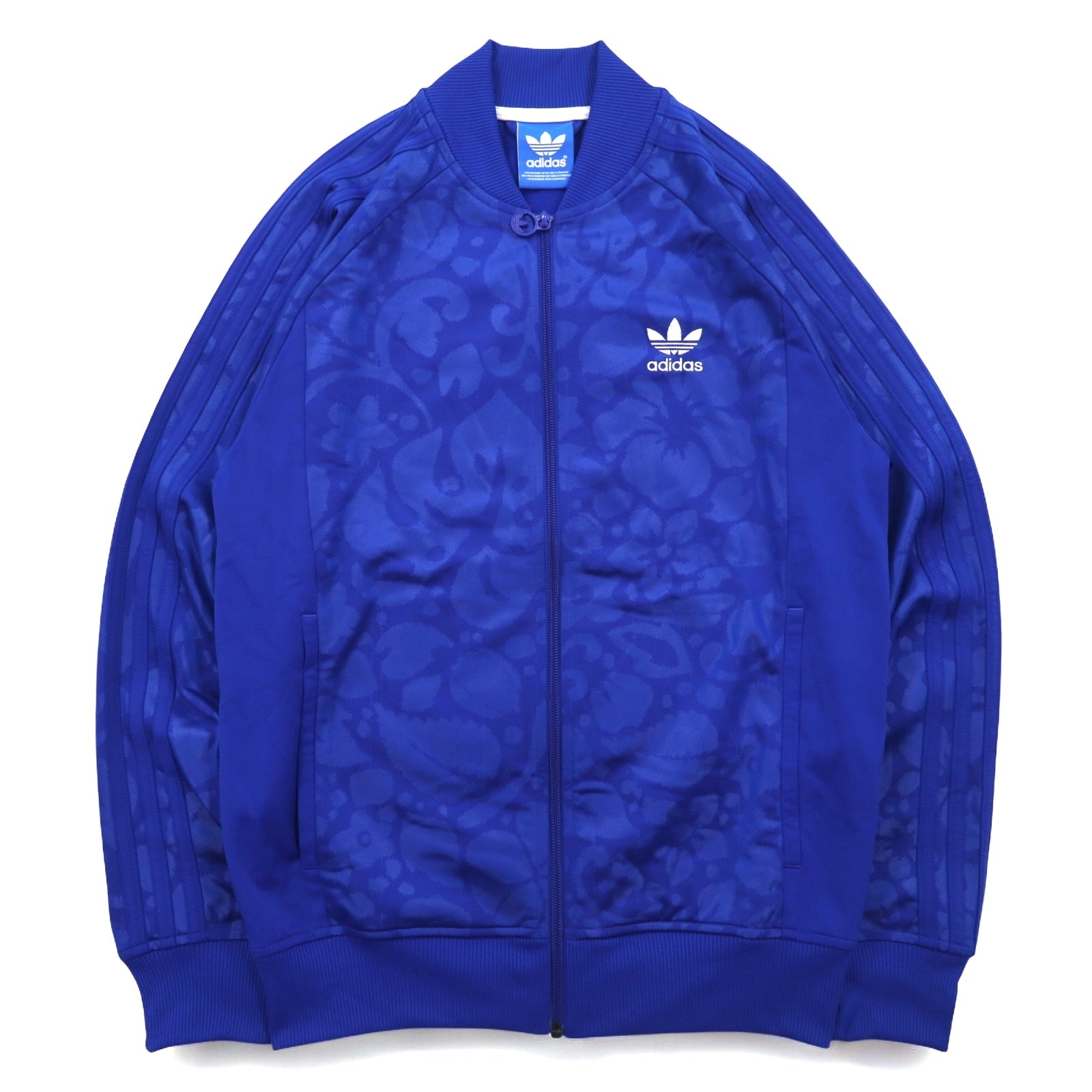 Giacca sportiva adidas Originals tipo ATP, taglia S, blu, fantasia hawaiana Superstar, con logo Trifoglio, 3 strisce, Z47787