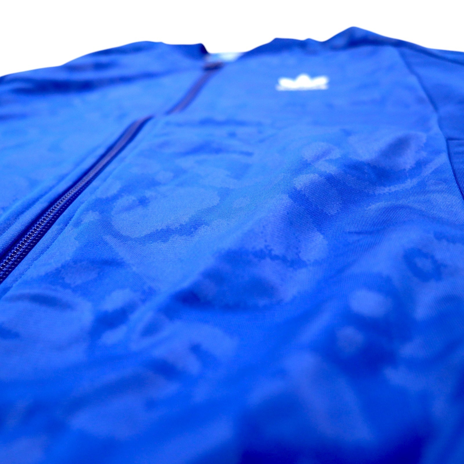 Giacca sportiva adidas Originals tipo ATP, taglia S, blu, fantasia hawaiana Superstar, con logo Trifoglio, 3 strisce, Z47787