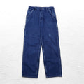 Carhartt Pantaloni Jeans Lavoro Blu Scuro L, LOOSE FIT WORK DUNGAREE B13-DST, Fatti in Nicaragua