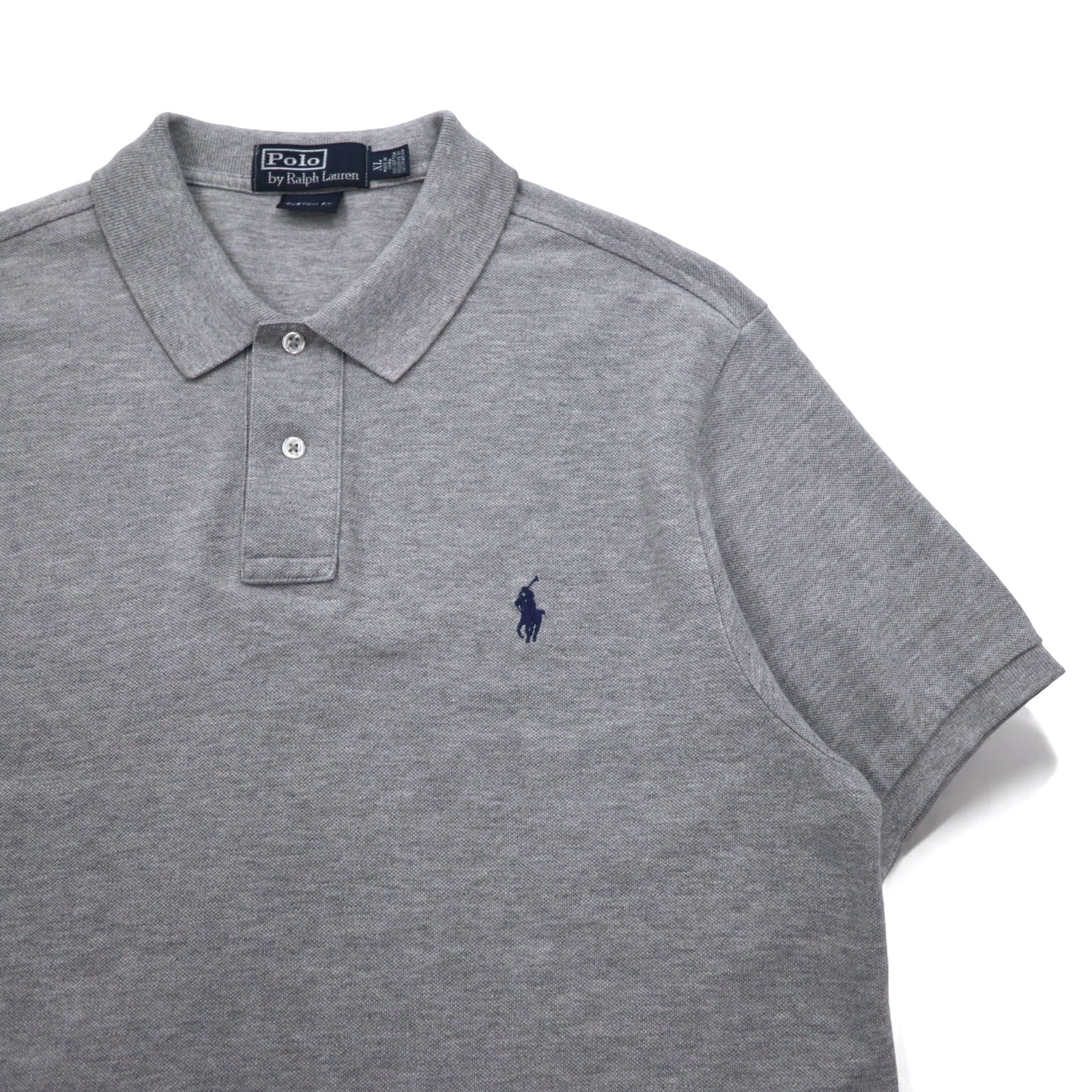 Polo by Ralph Lauren Polo XL Grigio Cotone Piquet con Ricamo Piccolo Pony