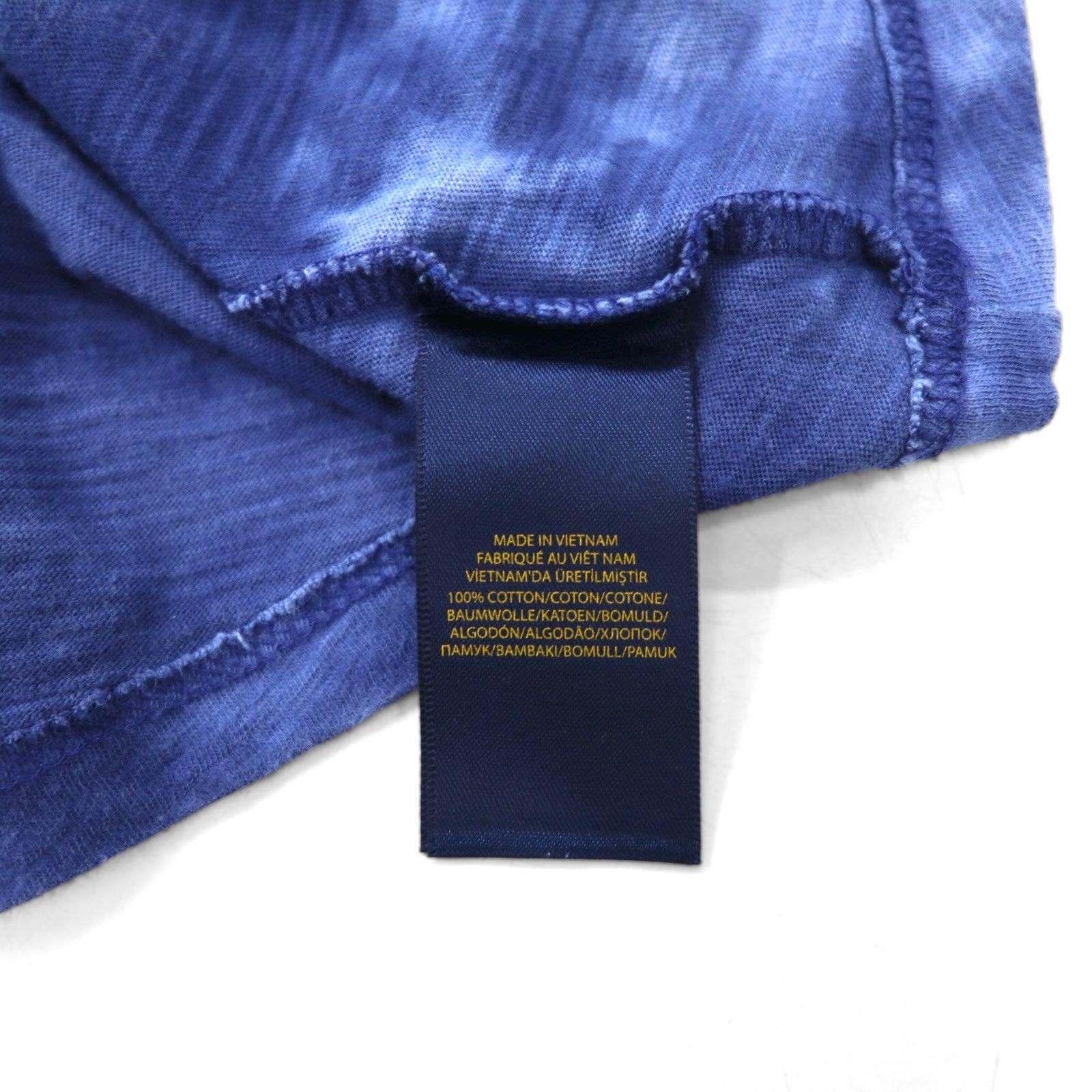 POLO RALPH LAUREN T-Shirt tie-dye XL blu cotone