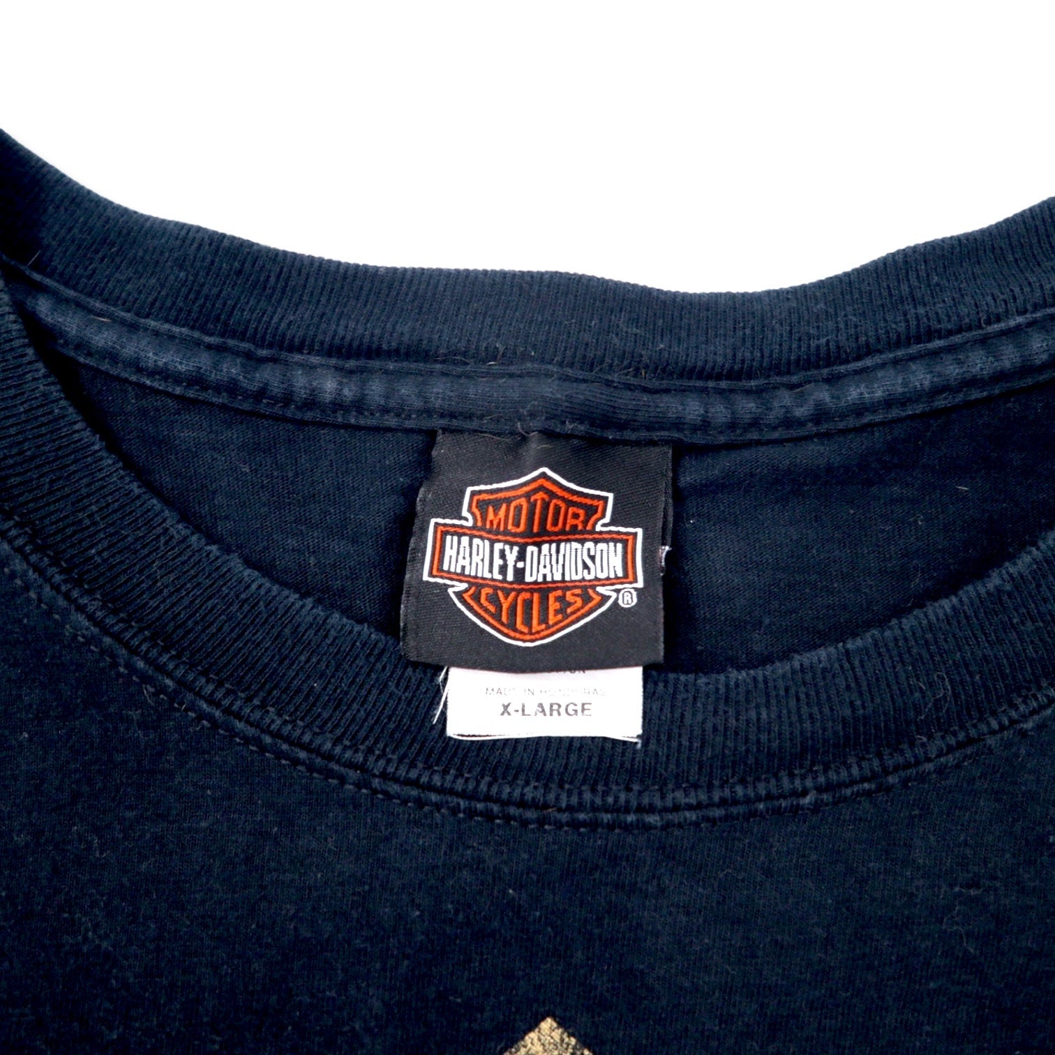 T-shirt HARLEY DAVIDSON con stampa logo XL nera cotone Hanes BEEFY-T taglia grande THUNDER TOWER
