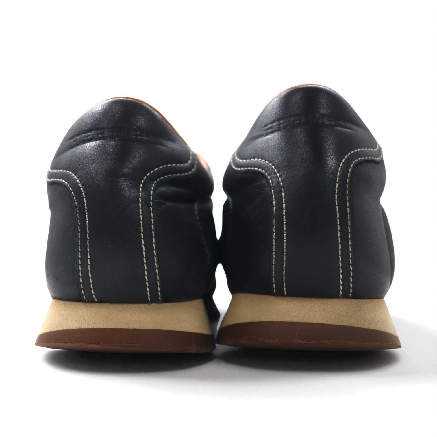 HERMES Quick Sneaker con logo H 26cm in pelle nera, made in Italy