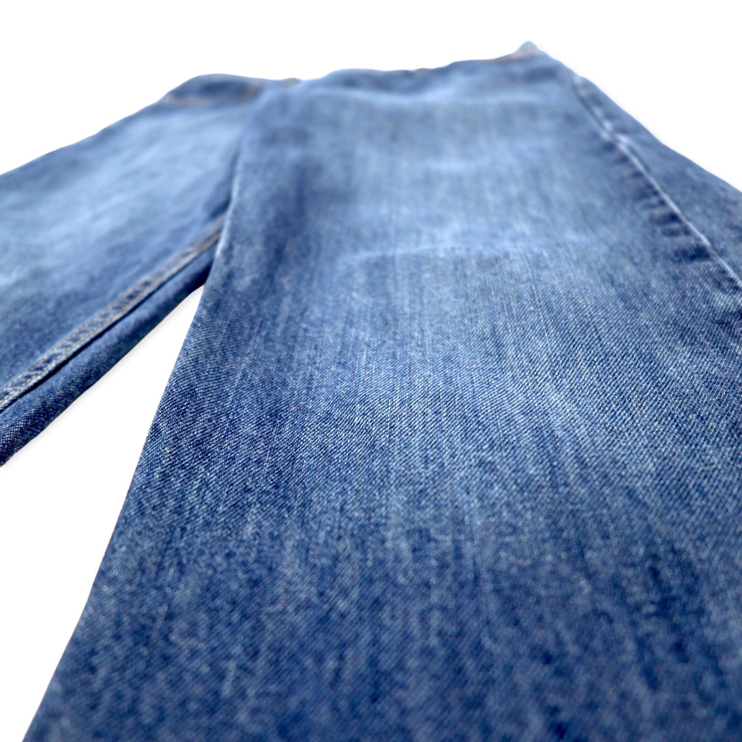 HARLEY DAVIDSON Pantaloni in denim 30 blu cotone cerniera sulla patta toppa in pelle Made in Messico