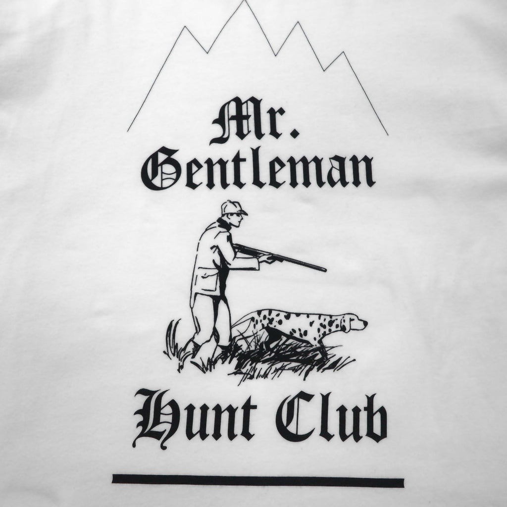 Mr. GENTLEMAN Tシャツ M ホワイト コットン HUNTING MOUNTAIN TEE 未使用品