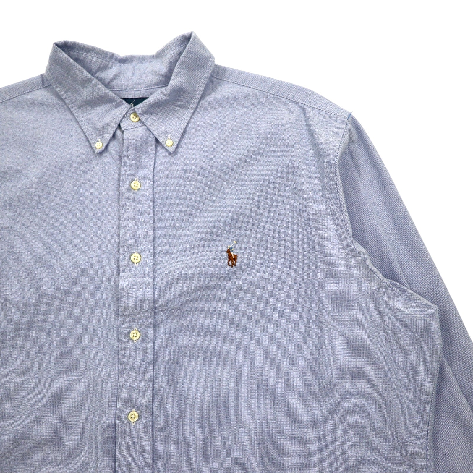 Ralph Lauren anni '90 camicia Oxford button-down XL blu cotone CLASSIC FIT piccolo pony ricamato