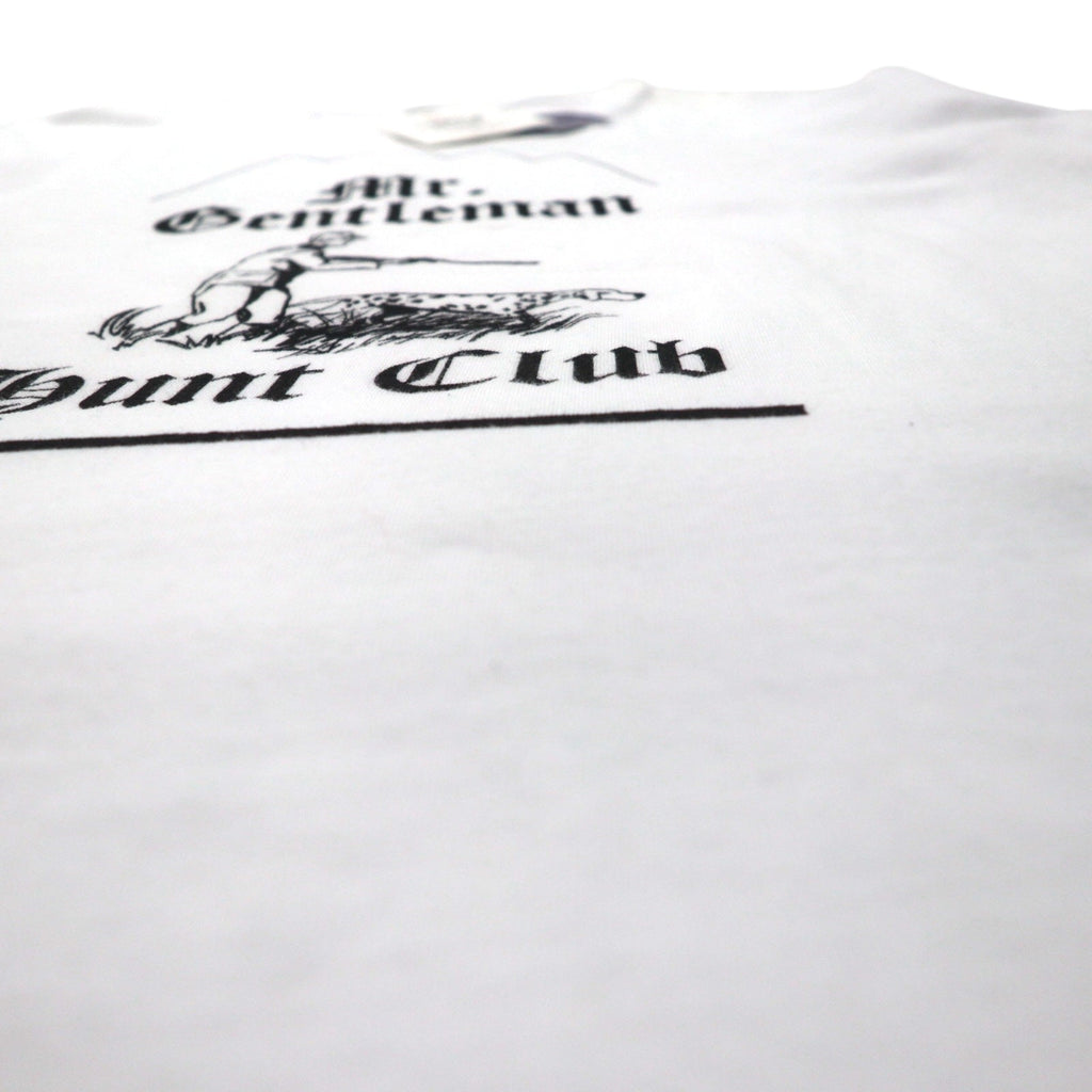 Mr. GENTLEMAN Tシャツ M ホワイト コットン HUNTING MOUNTAIN TEE 未使用品