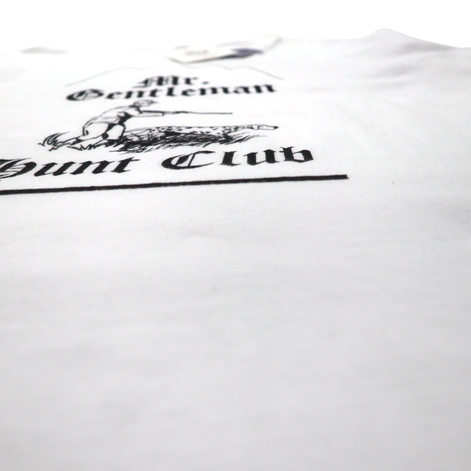 Mr. GENTLEMAN Tシャツ M ホワイト コットン HUNTING MOUNTAIN TEE 未使用品