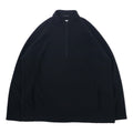 HARLEY DAVIDSON Giacca in pile con mezza zip, taglia L, nera, poliestere, logo posteriore