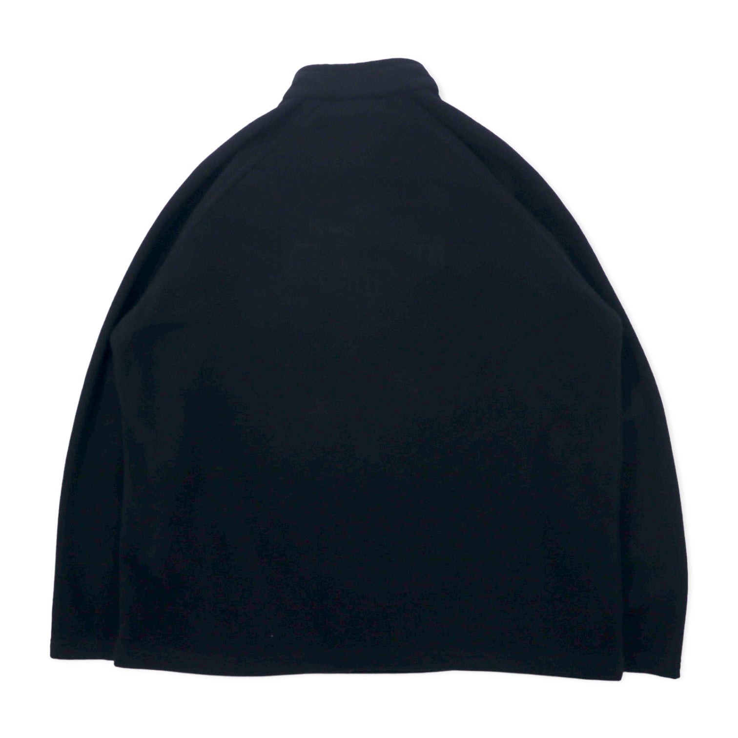 HARLEY DAVIDSON Giacca in pile con mezza zip, taglia L, nera, poliestere, logo posteriore