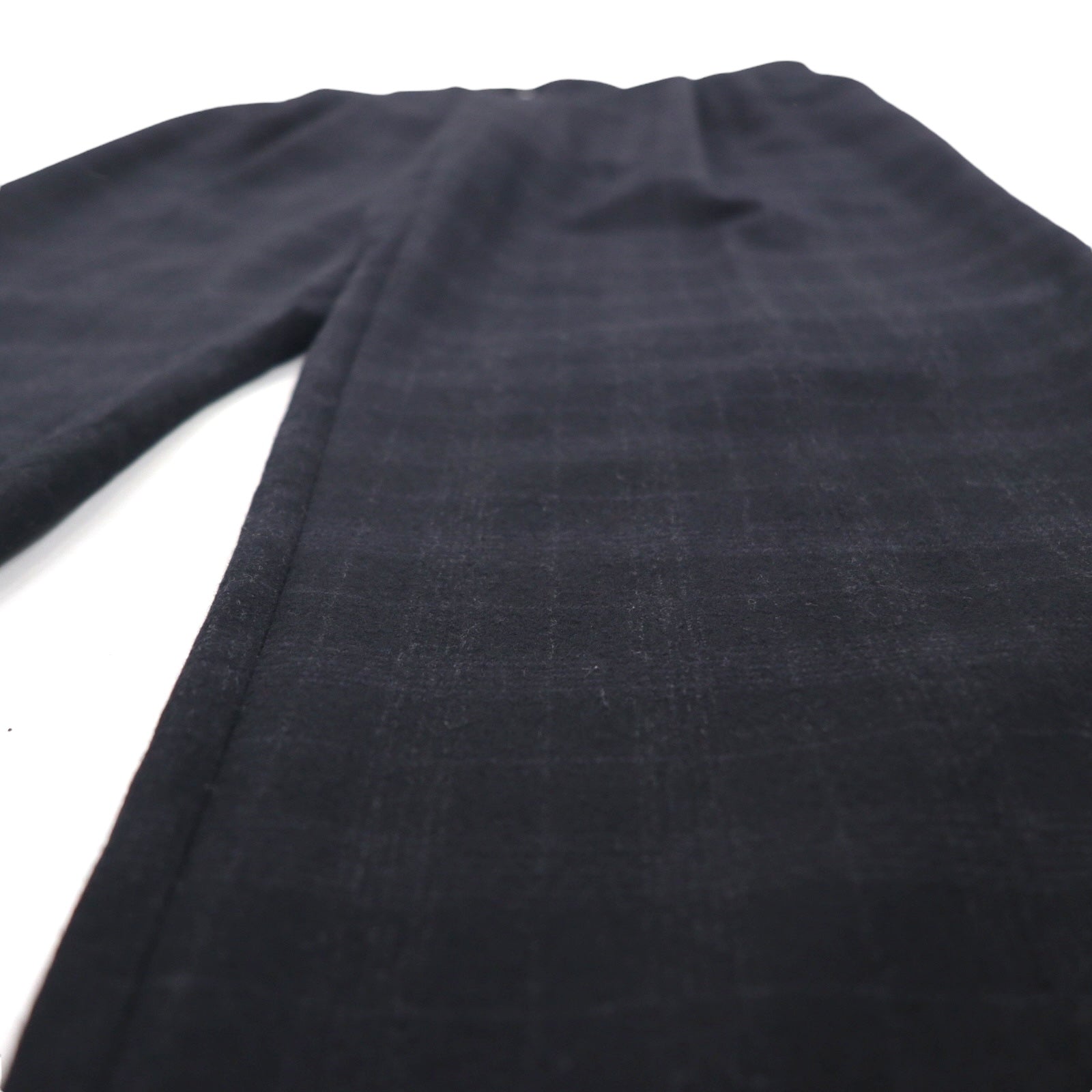 Vintage Pleats Wide Slacks 2タック ワイド スラックス パンツ L チェック カシミヤ混 プリーツ H.STOCKTONATLANTA カナダ製