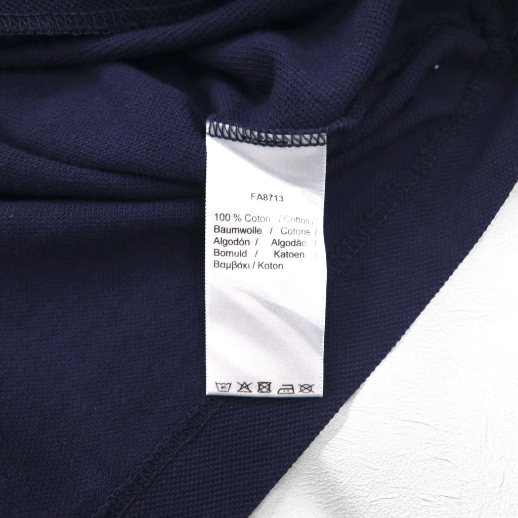 LACOSTE ポロシャツ 2XL ネイビー 鹿の子 ワンポイントロゴ フランスデザイン エルサルバドル製 FA8713
